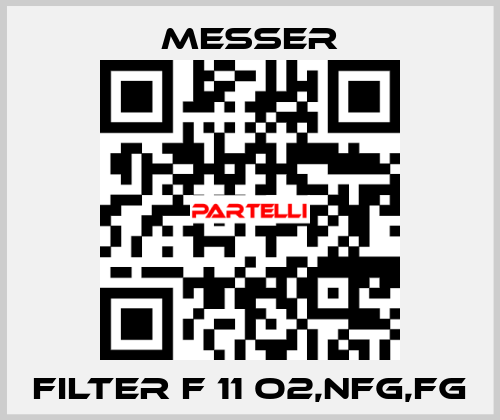 FILTER F 11 O2,NFG,FG Messer