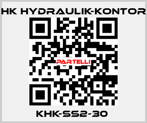 KHK-SS2-30  HK HYDRAULIK-KONTOR