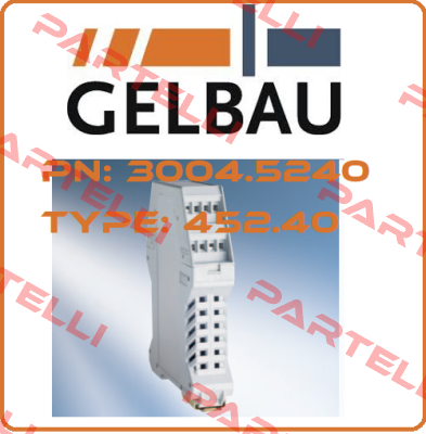 P/N: 3004.5240 Type: 452.40 Gelbau