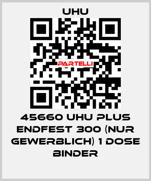 45660 UHU plus endfest 300 (NUR GEWERBLICH) 1 Dose Binder UHU