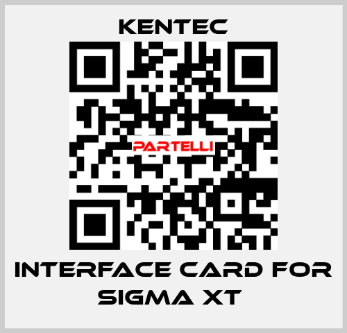 Interface Card For Sigma XT  Kentec