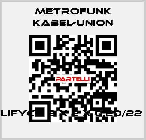 LifYCY 2 x 2 x 0,20/22  METROFUNK KABEL-UNION