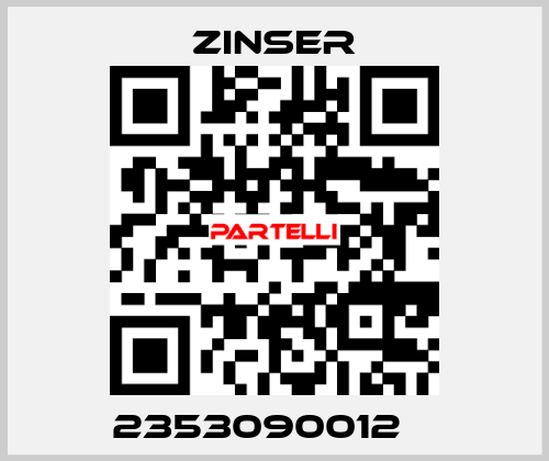 2353090012    Zinser