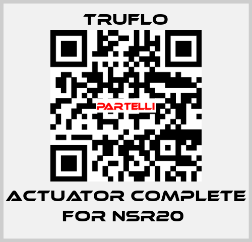 Actuator Complete For NSR20  TRUFLO