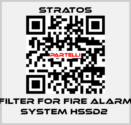 FILTER FOR FIRE ALARM SYSTEM HSSD2  Stratos