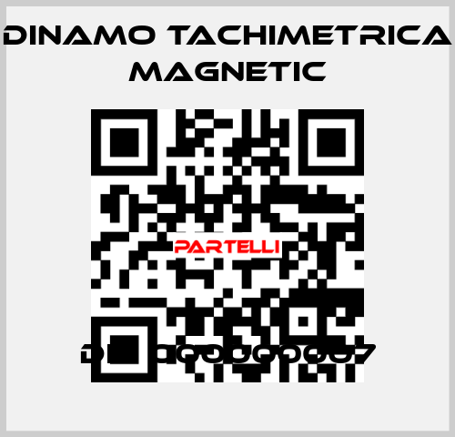 DIN 000000007 Dinamo Tachimetrica Magnetic