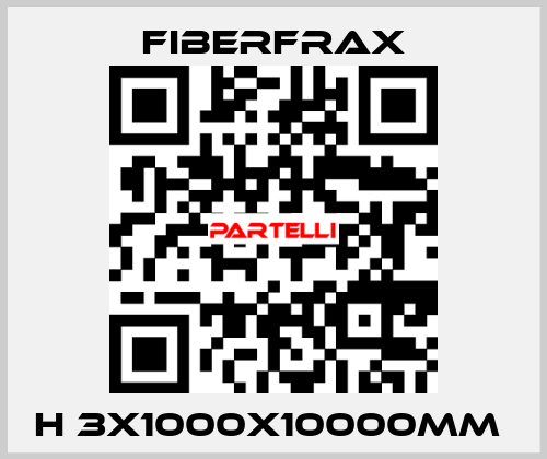 H 3X1000X10000MM  Fiberfrax