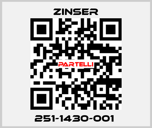 251-1430-001  Zinser