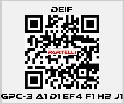 GPC-3 A1 D1 EF4 F1 H2 J1 Deif