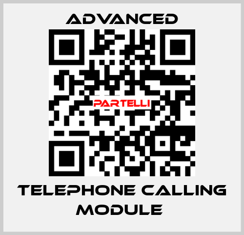 Telephone Calling Module  Advanced