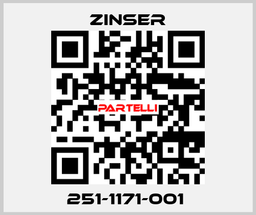  251-1171-001  Zinser