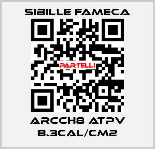 ARCCH8 ATPV 8.3CAL/CM2 Sibille Fameca