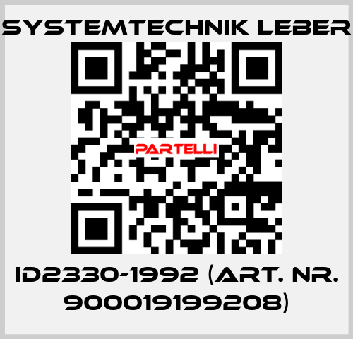 ID2330-1992 (art. nr. 900019199208) Systemtechnik LEBER