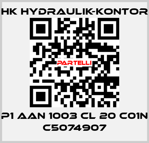 P1 AAN 1003 CL 20 C01N C5074907 HK HYDRAULIK-KONTOR