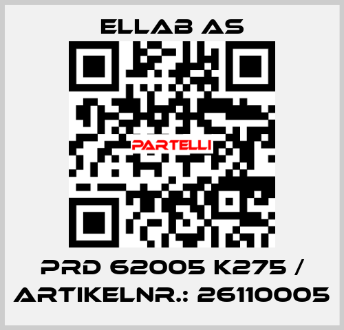 PRD 62005 K275 / Artikelnr.: 26110005 ELLAB AS