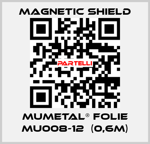 MuMETAL® Folie MU008-12  (0,6m) Magnetic Shield