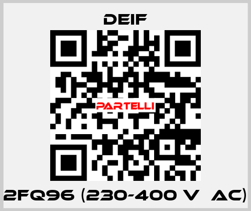 2FQ96 (230-400 V  AC) Deif