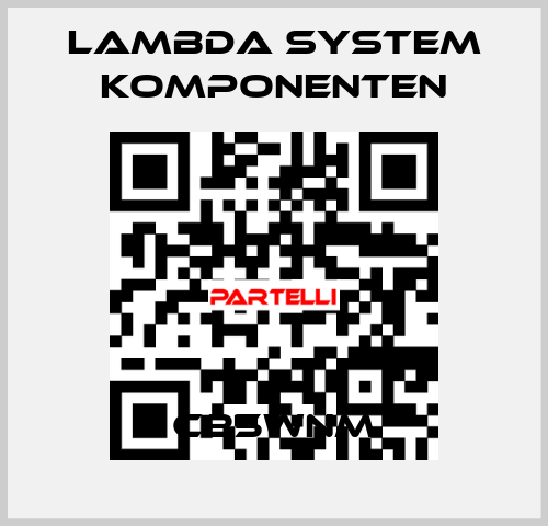 C25WNM LAMBDA SYSTEM KOMPONENTEN