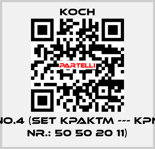 No.4 (Set KPAKTM --- KPN Nr.: 50 50 20 11) KOCH