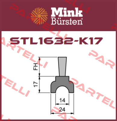 STL1632-K17 Mink Bürsten