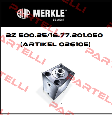 BZ 500.25/16.77.201.050 (Artikel 026105) Merkle