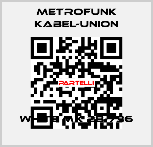 white MX 28-736 METROFUNK KABEL-UNION