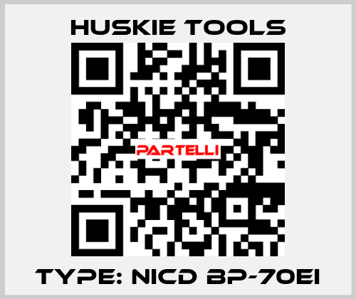 TYPE: Nicd BP-70EI Huskie Tools