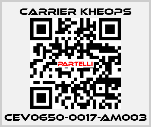 CEV0650-0017-AM003 Carrier Kheops