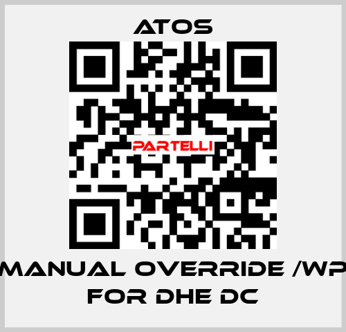 Manual override /WP for DHE DC Atos