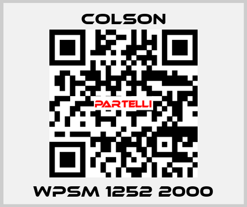 WPSM 1252 2000 Colson