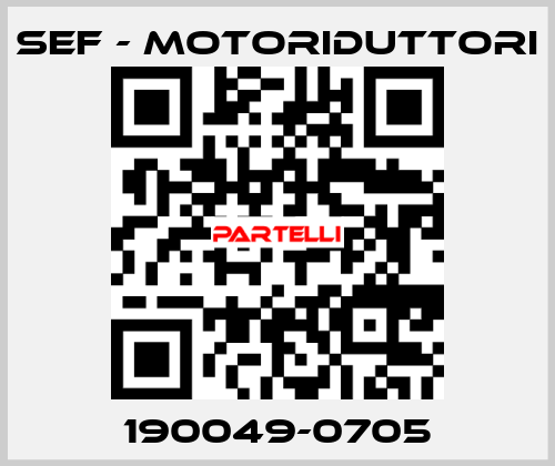 190049-0705 SEF - MOTORIDUTTORI