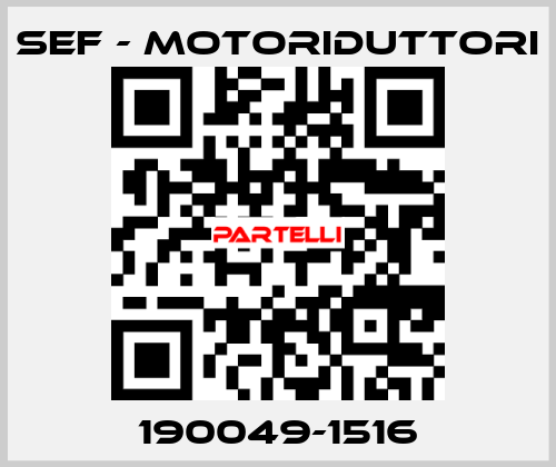 190049-1516 SEF - MOTORIDUTTORI