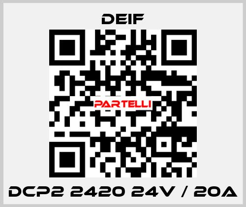 DCP2 2420 24V / 20A Deif