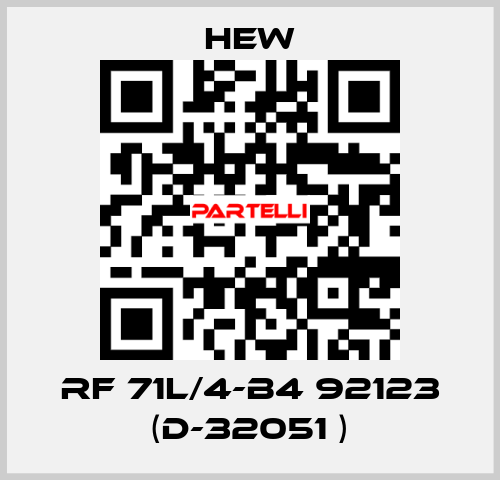 RF 71L/4-B4 92123 (D-32051 ) HEW