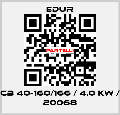 CB 40-160/166 / 4,0 KW / 20068 Edur