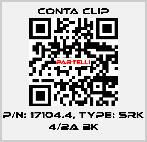 P/N: 17104.4, Type: SRK 4/2A BK Conta Clip