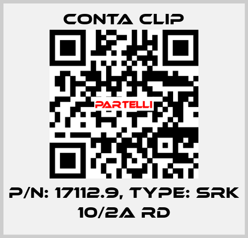 P/N: 17112.9, Type: SRK 10/2A RD Conta Clip