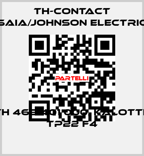 TH 465 401 000, Kalotte TP22 F4 TH-Contact (Saia/Johnson Electric)