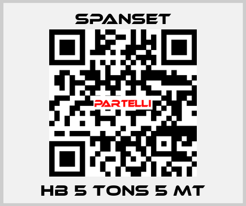 HB 5 TONS 5 MT SpanSet