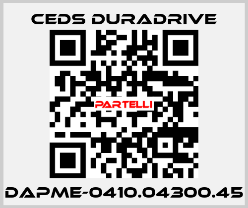 DAPME-0410.04300.45 Ceds Duradrive