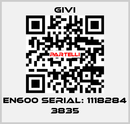 EN600 Serial: 1118284 3835 Givi