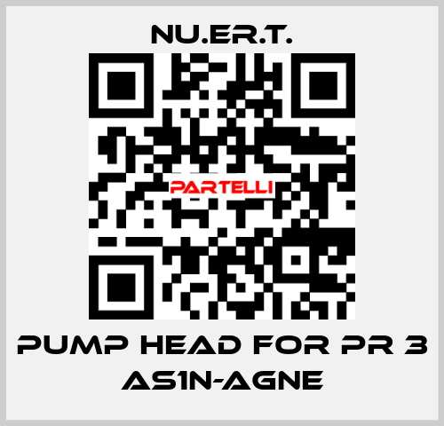 pump head for PR 3 AS1N-AGNE NU.ER.T.