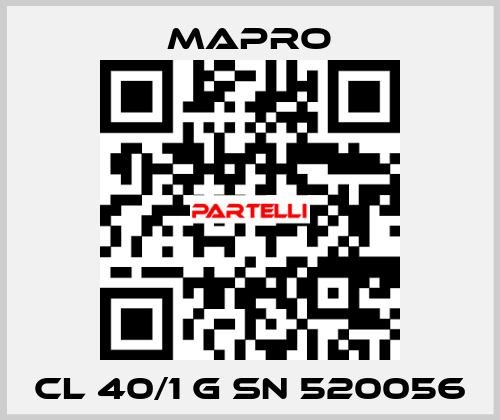 CL 40/1 G SN 520056 Mapro