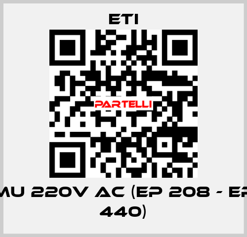 MU 220V AC (EP 208 - EP 440) Eti