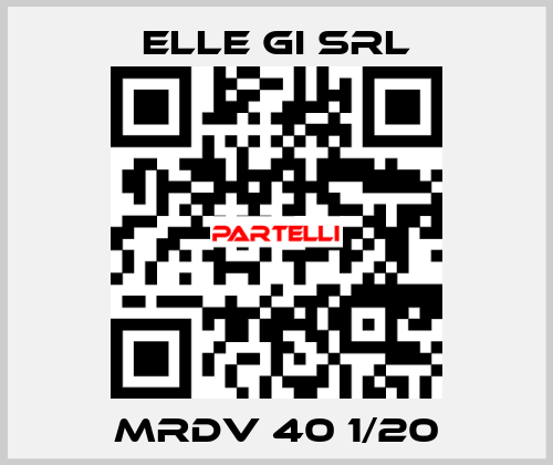 MRDV 40 1/20 ELLE GI SRL