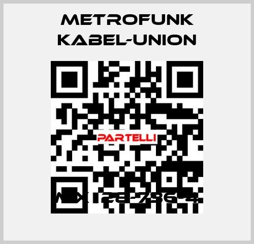 MX  28-736-4 METROFUNK KABEL-UNION