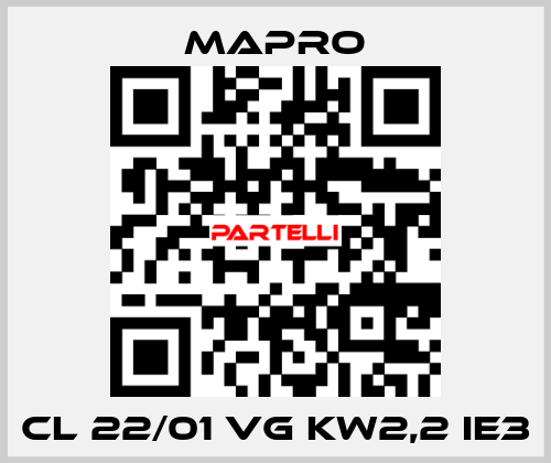 CL 22/01 VG kW2,2 IE3 Mapro