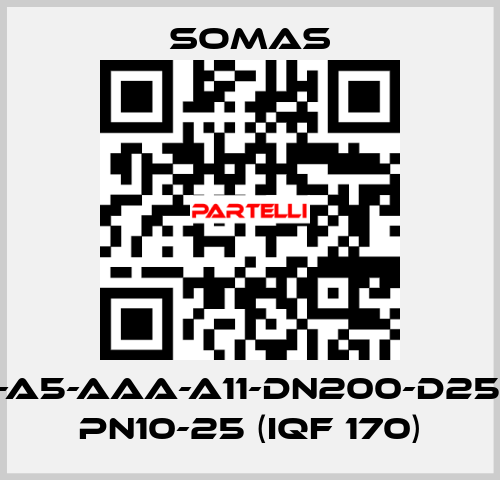 MTV-A5-AAA-A11-DN200-D25-B20 PN10-25 (IQF 170) SOMAS