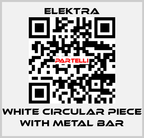 WHITE CIRCULAR PIECE WITH METAL BAR ELEKTRA