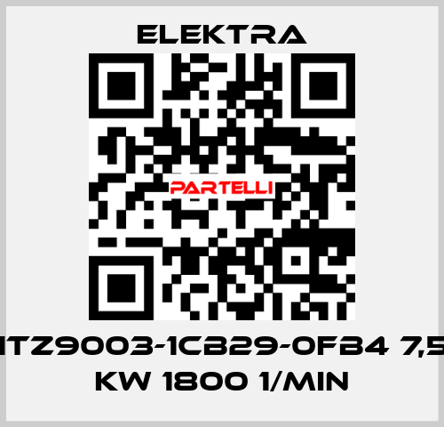 1TZ9003-1CB29-0FB4 7,5 kW 1800 1/min ELEKTRA